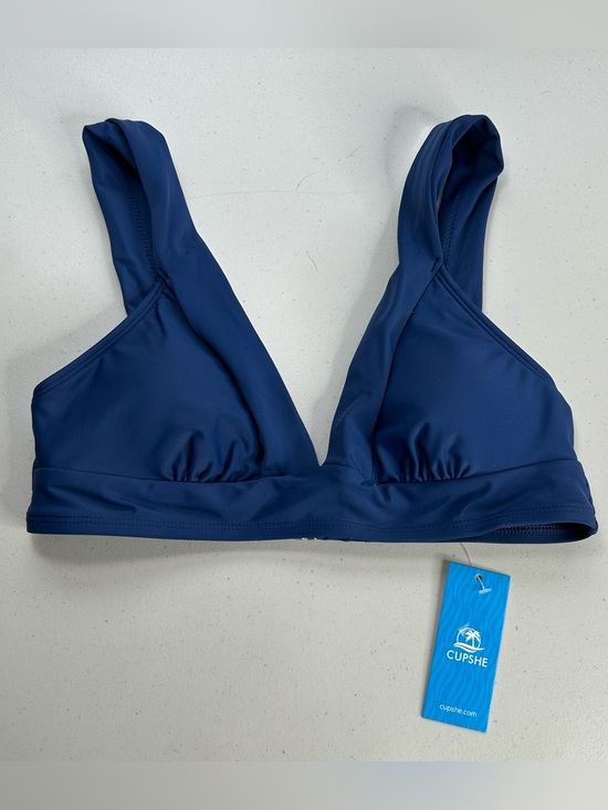 Cupshe Other - Cupshe Bikini Top Small Blue Wide Strap Swimwear New